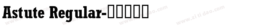Astute Regular字体转换
